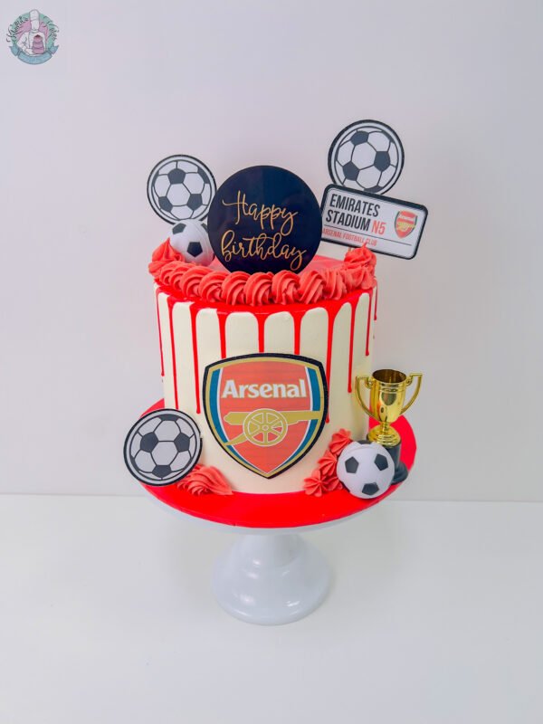 Football Drip Cake Birmingham