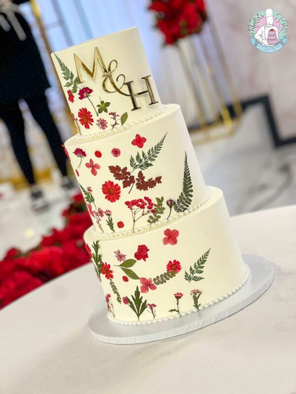 Pressed Floral Cake