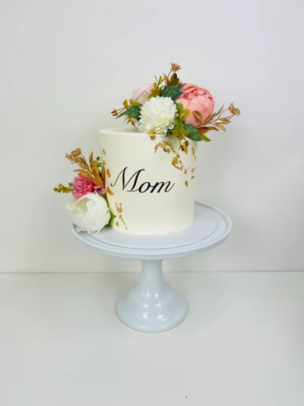 Smooth floral Cake | Budget cakes in Birmingham