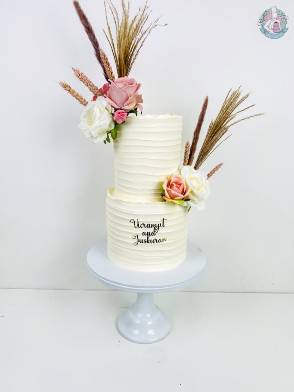 Pampas Wedding Cake | Birmingham