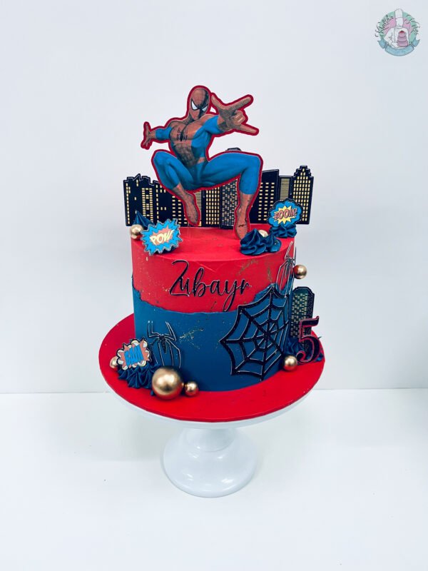 Spiderman Birthday Cake