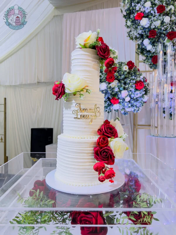 Bevelled Wedding Cake