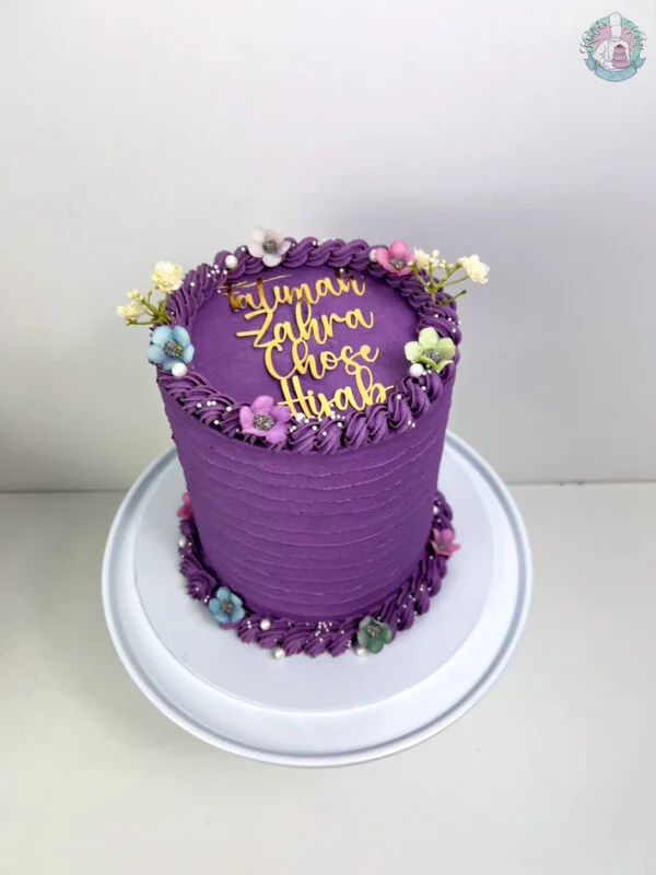 Simple buttercream cake 4