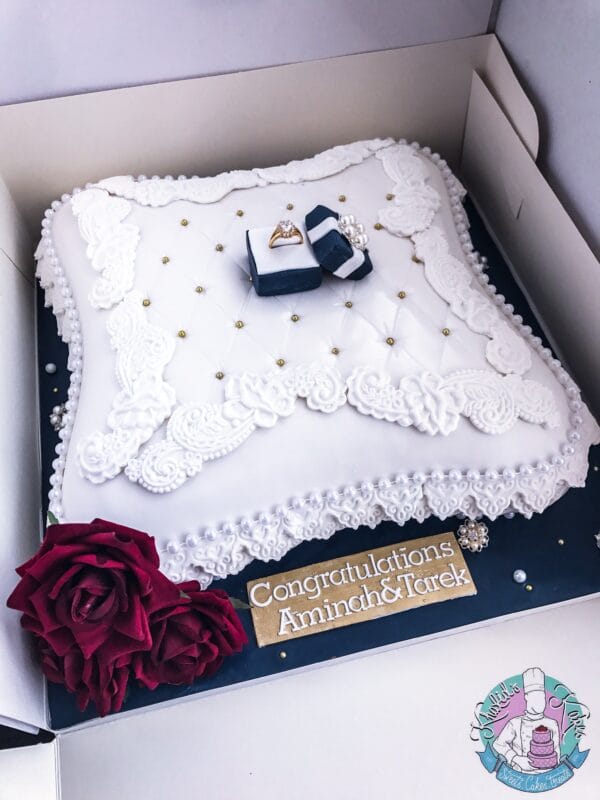 Engagement Pillow Cake