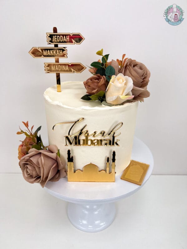 Umrah Mubarak Cake