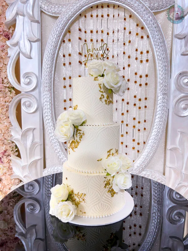 Stencil Wedding Cake