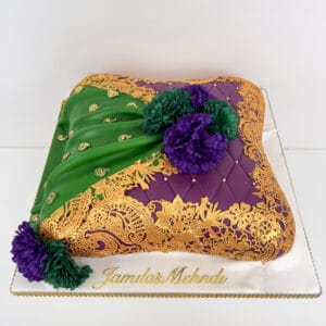 Mehndi Pillow Cake