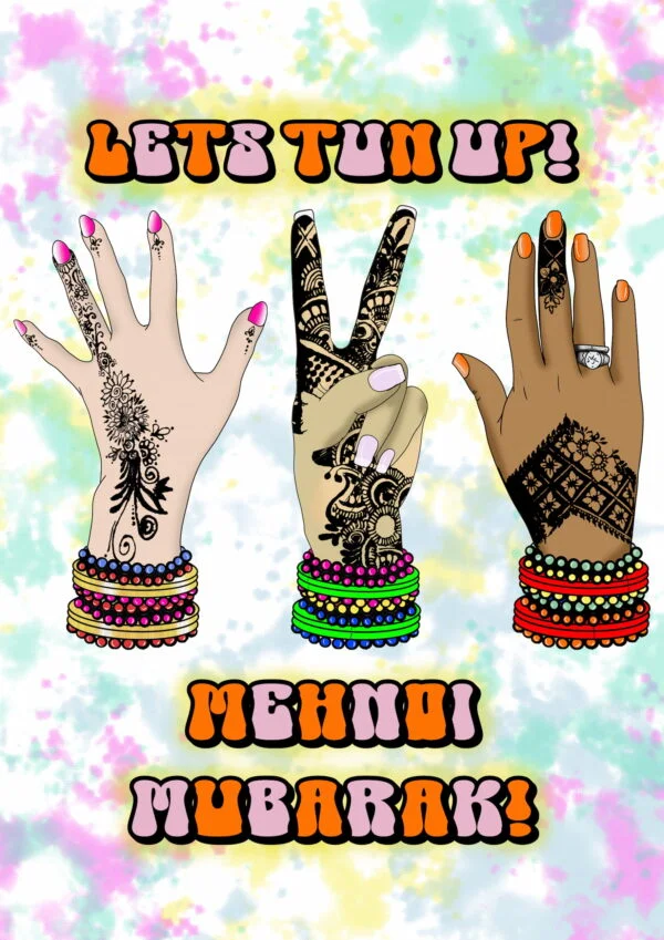 Mehndi Mubarak card