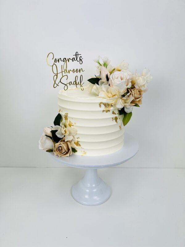 Bevelled Floral Cake