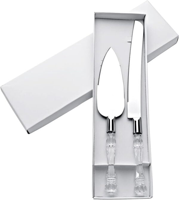 Silver Plain Wedding Knife Set